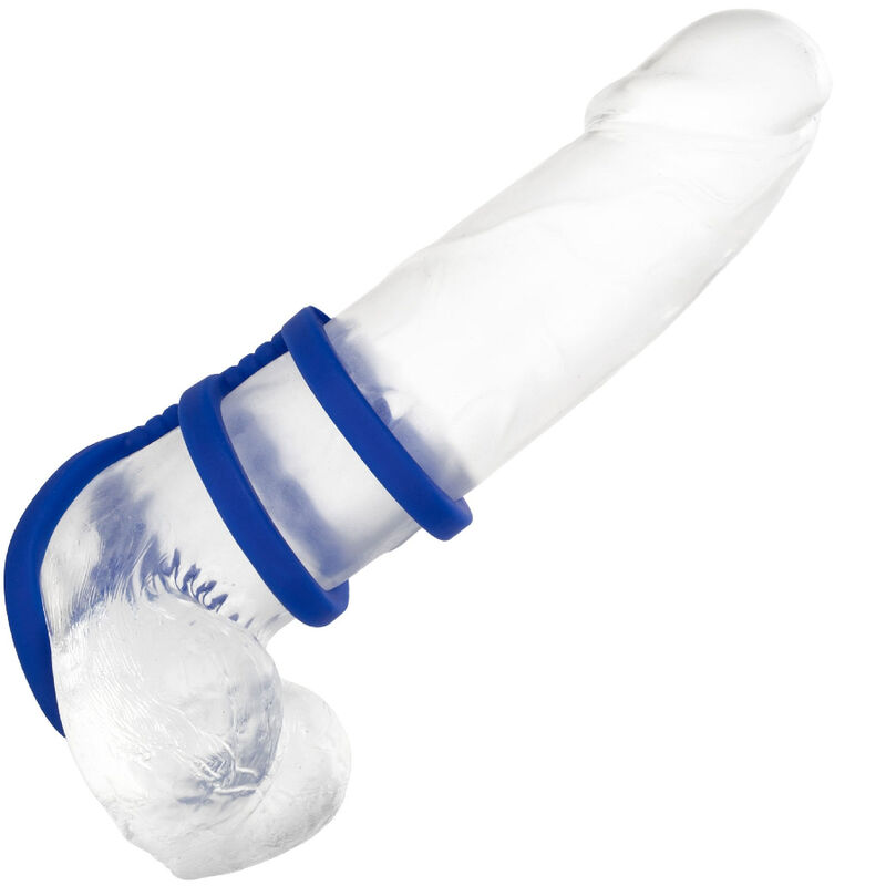 CALEXOTICS - ADMIRAL JAULA TRIPLE PARA PENE AZUL - Imagen 5