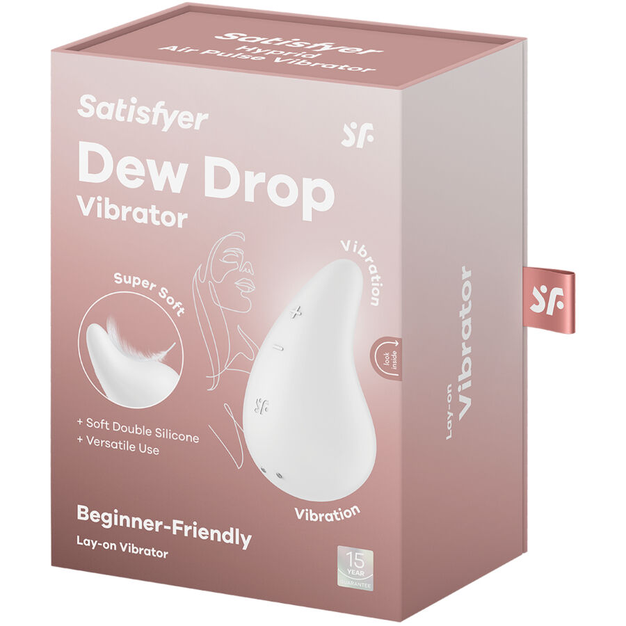 DEW DROP VIBRADOR LAY-ON BLANCO - Imagen 5