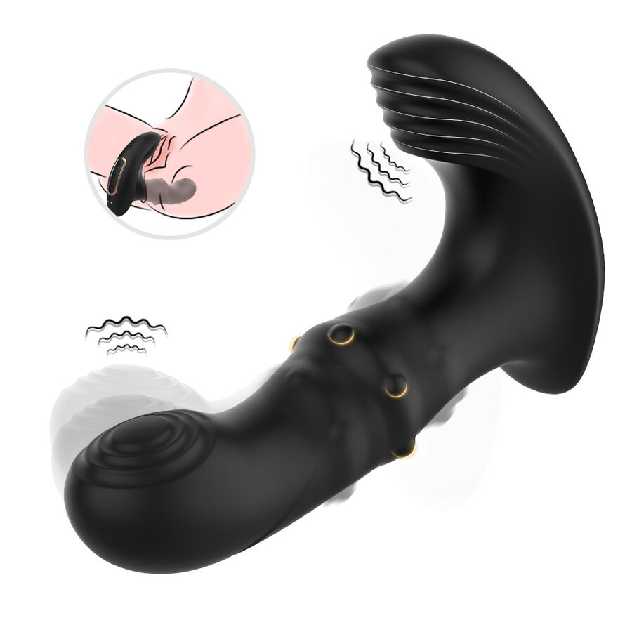 ARMONY - VIBRADOR ANAL PRÓSTATA CONTROL REMOTO NEGRO