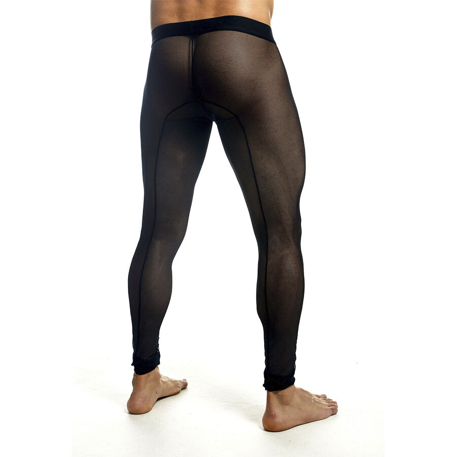 MOB - MEDIAS DE MALLAS TRANSPARENTES NEGRAS TALLA S - Imagen 4