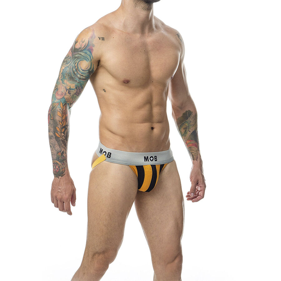 MOB - JOCK CLASICO STRIPE NARANJA TALLA L - Imagen 3