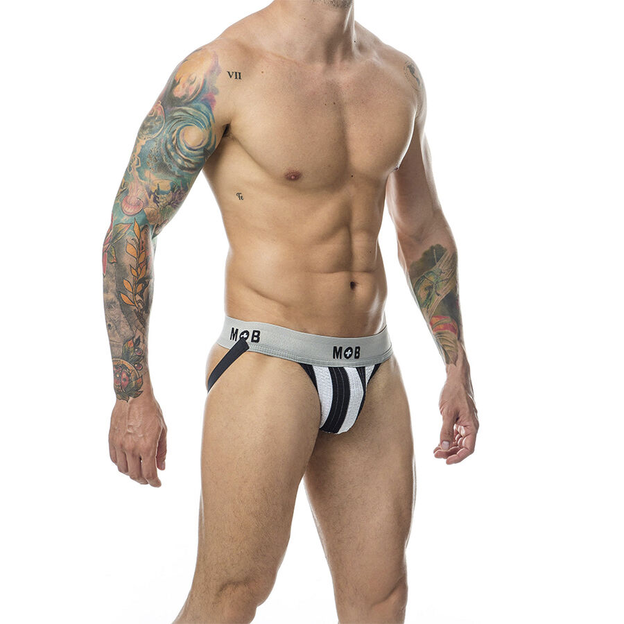 MOB - JOCK CLASICO STRIPE BLANCO TALLA L - Imagen 3