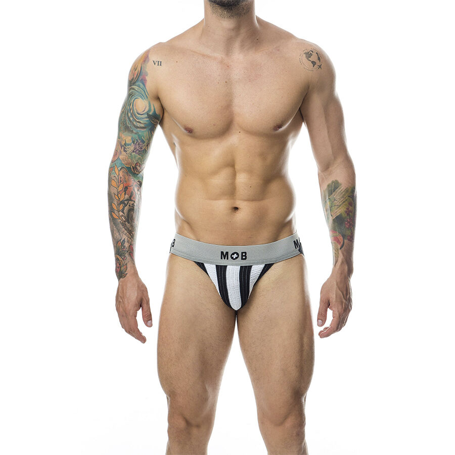 MOB - JOCK CLASICO STRIPE BLANCO TALLA L
