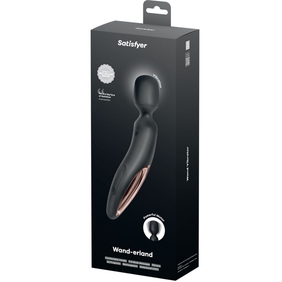 WAND ERLAND MASAJEADOR VIBRADOR NEGRO - Imagen 5