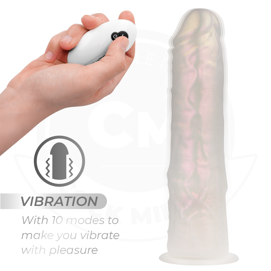 COCK MILLER - DILDO SILICONA 21,5 CM , LUCES Y VIBRACIÓN CON CONTROL REMOTO - Imagen 5