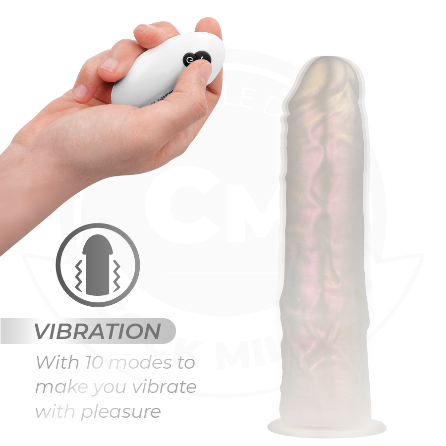 COCK MILLER - DILDO SILICONA 19,5 CM , LUCES Y VIBRACIÓN CON CONTROL REMOTO - Imagen 5
