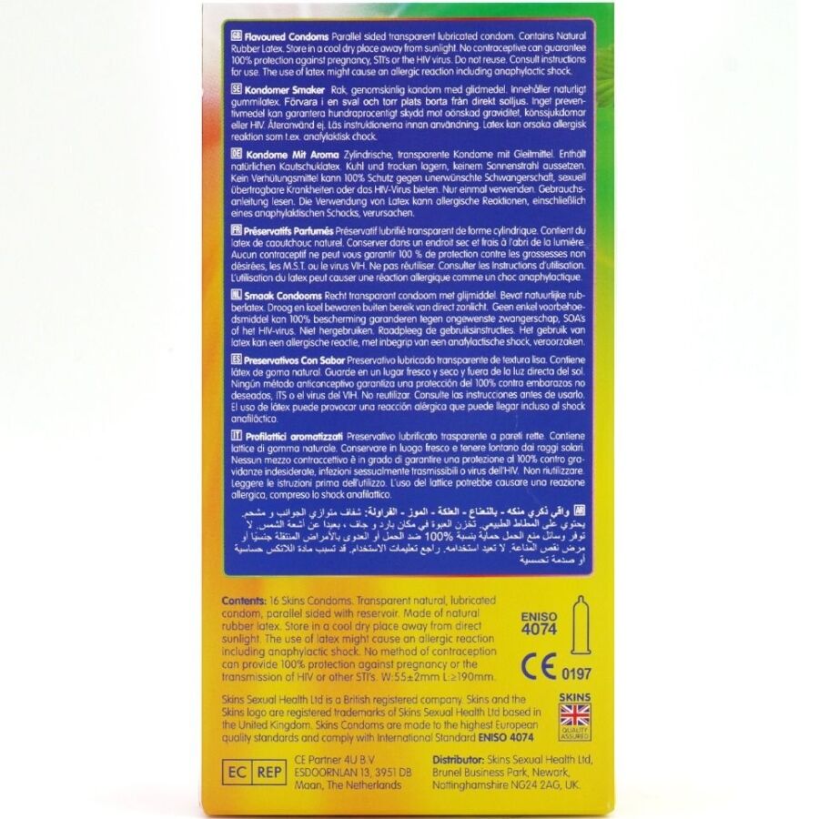 SKINS - MULTI SABORES PRESERVATIVOS PREMIUM PACK 16 - Imagen 4