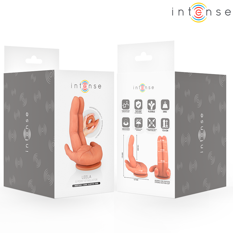INTENSE - LEELA ESTIMULADOR PUNTOG MANO FLEXIBLE 12,6 CM - Imagen 5