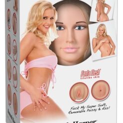 MUÑECA HINCHABLE TAMAÑO REAL CON CARA 3D, VAGINA Y ANO REALISTA + BOMBA