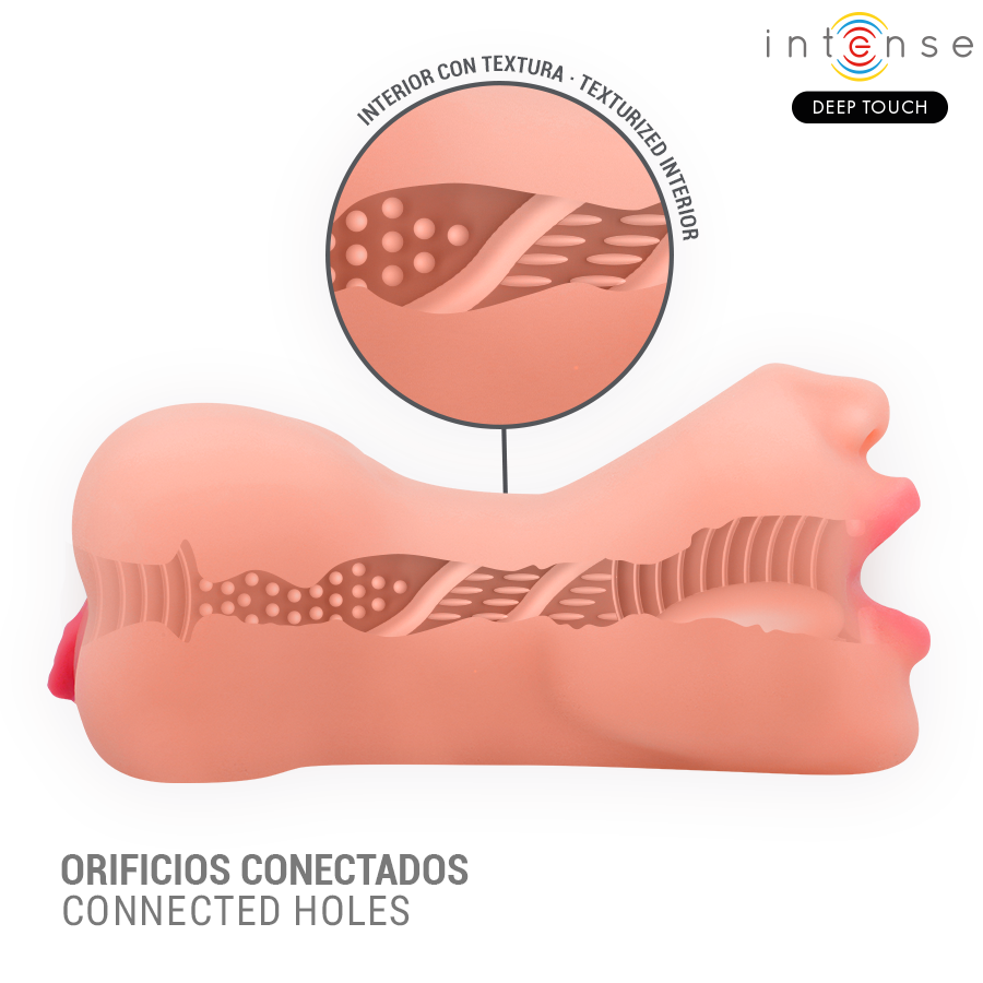 INTENSE DEEP TOUCH - RILEY MASTURBADOR DOBLE BOCA VAGINA - Imagen 4
