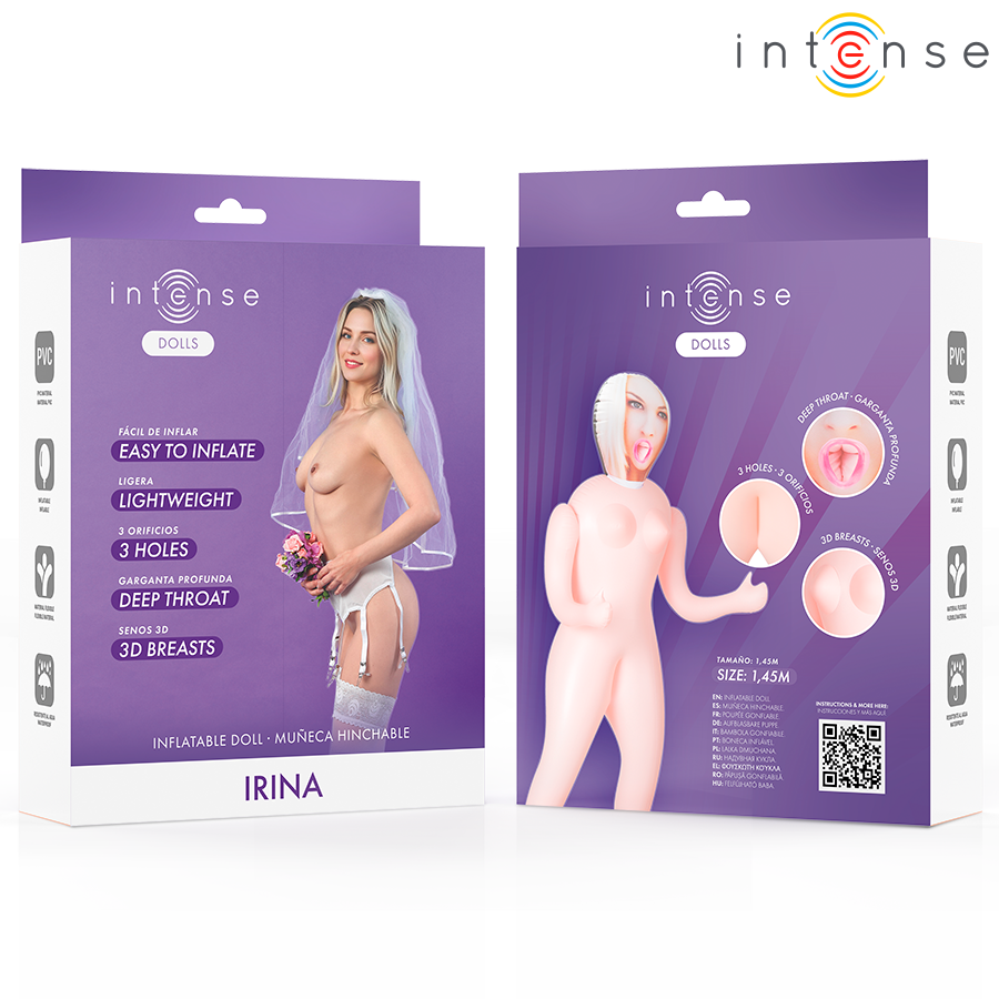 INTENSE DOLLS - IRINA MUÑECA HINCHABLE CON TRES ORIFICIOS - Imagen 4