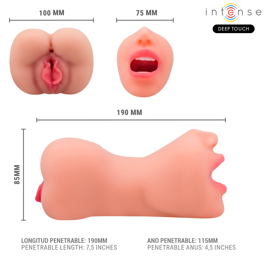 RILEY MASTURBADOR DOBLE BOCA VAGINA - Imagen 5