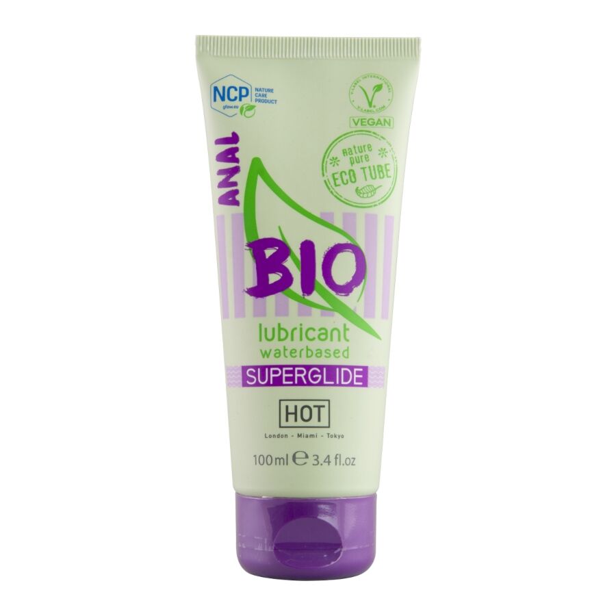 HOT - BIO LUBRICANT LUBRICANTE BIO BASE AGUA SUPERGLIDE ANAL 100 ML