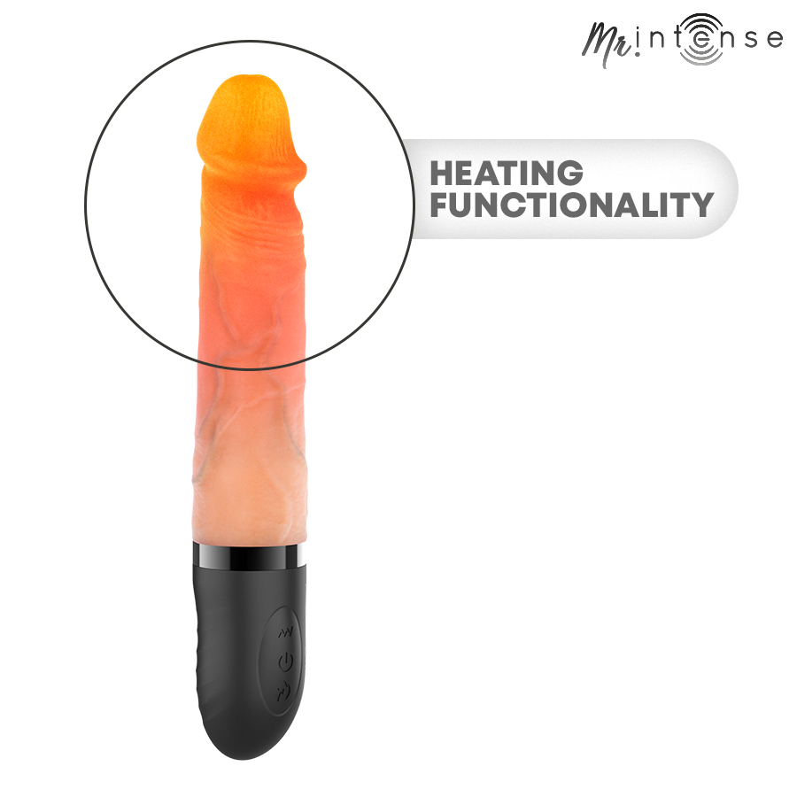 MR INTENSE - JEAN VIBRADOR UPDOWN SILICONA CON EFECTO CALOR 24 CM -Ø- 3.8 CM - Imagen 4