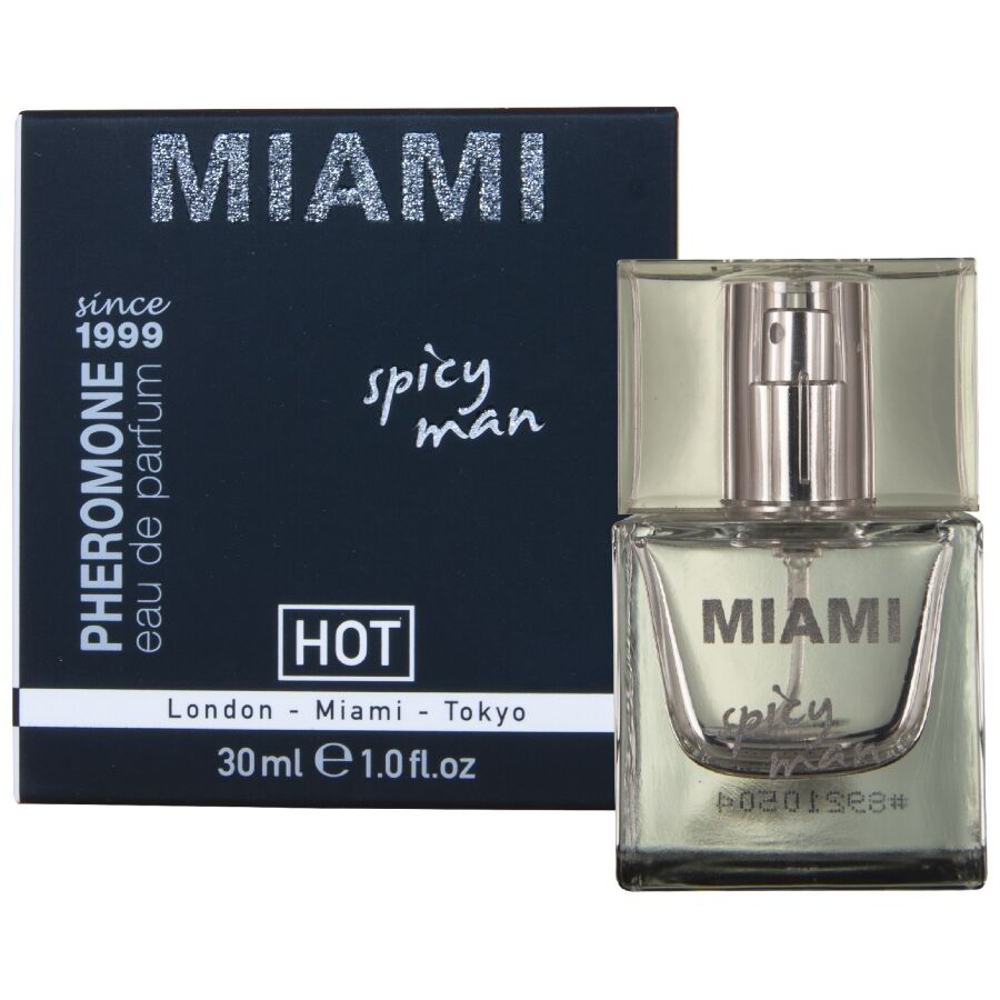 PERFUME CON FEROMONAS MIAMI SPICY HOMBRE 30 ML