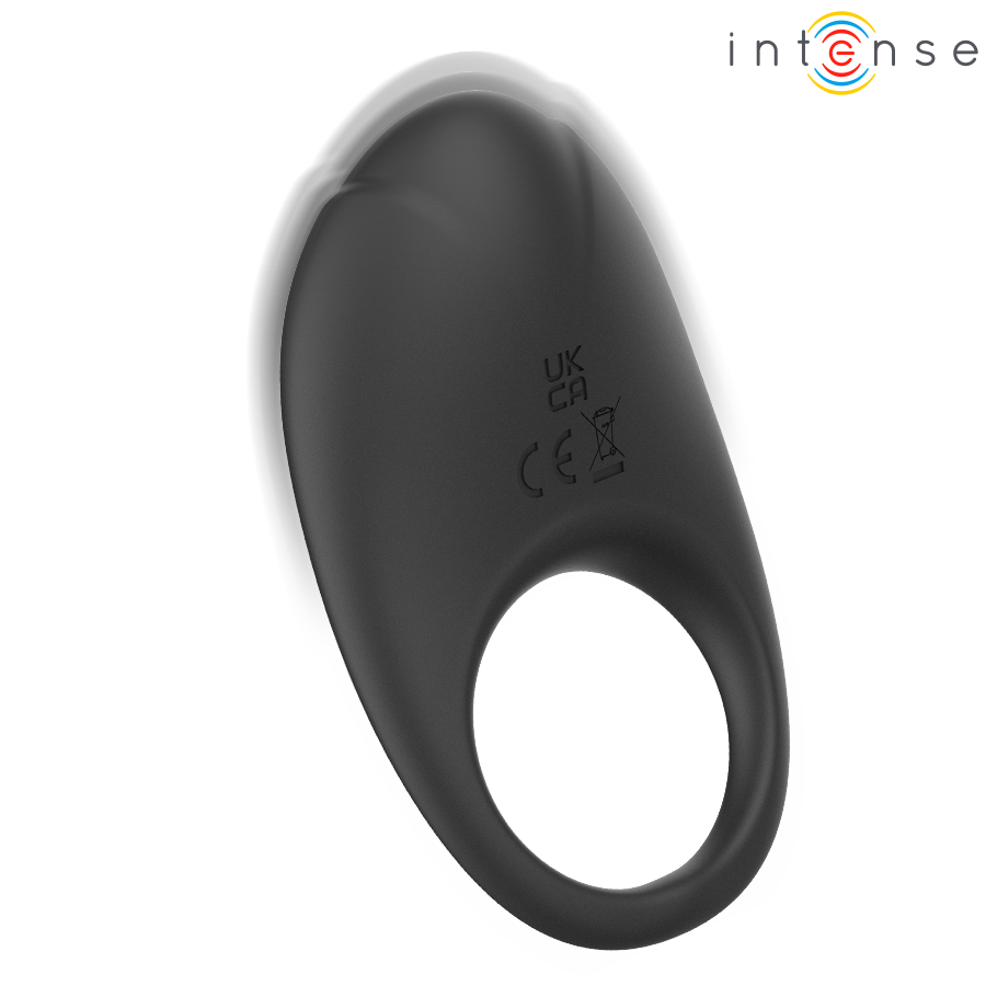 INTENSE - MERLOTTE ANILLO VIBRADOR CON ESTIMULACIÓN DE CLÍTORIS NEGRO - Imagen 3