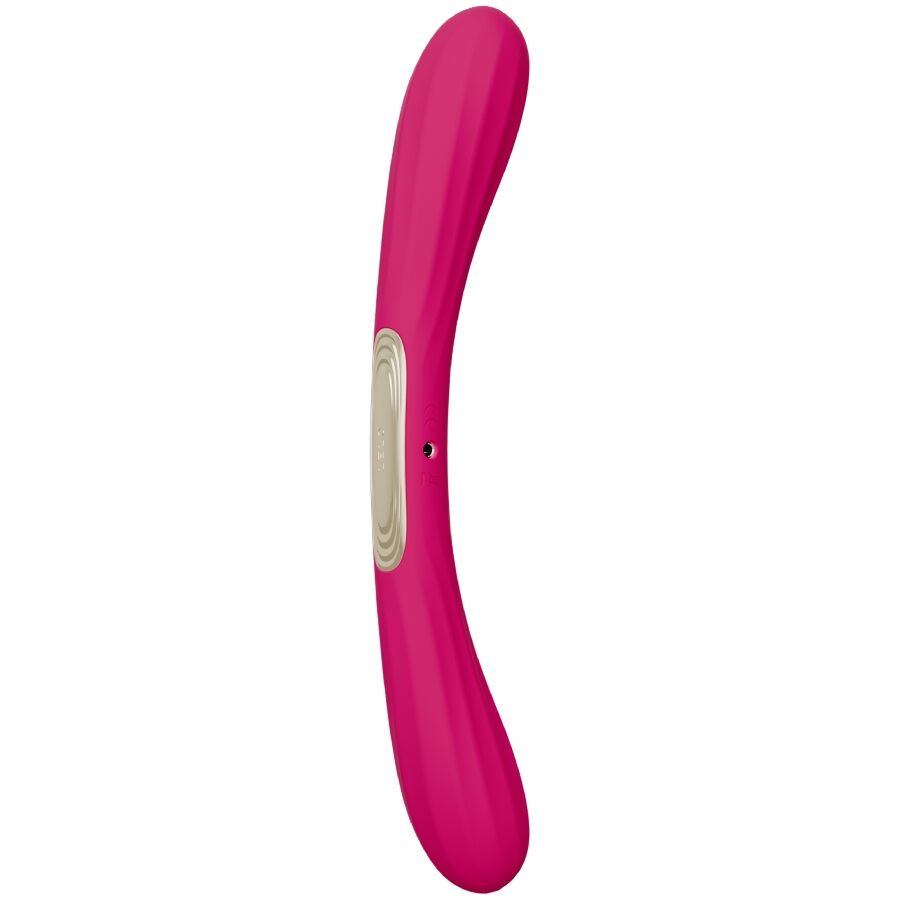 BOOMERANG VIBRADOR DE DOBLE EXTREMO CEREZA