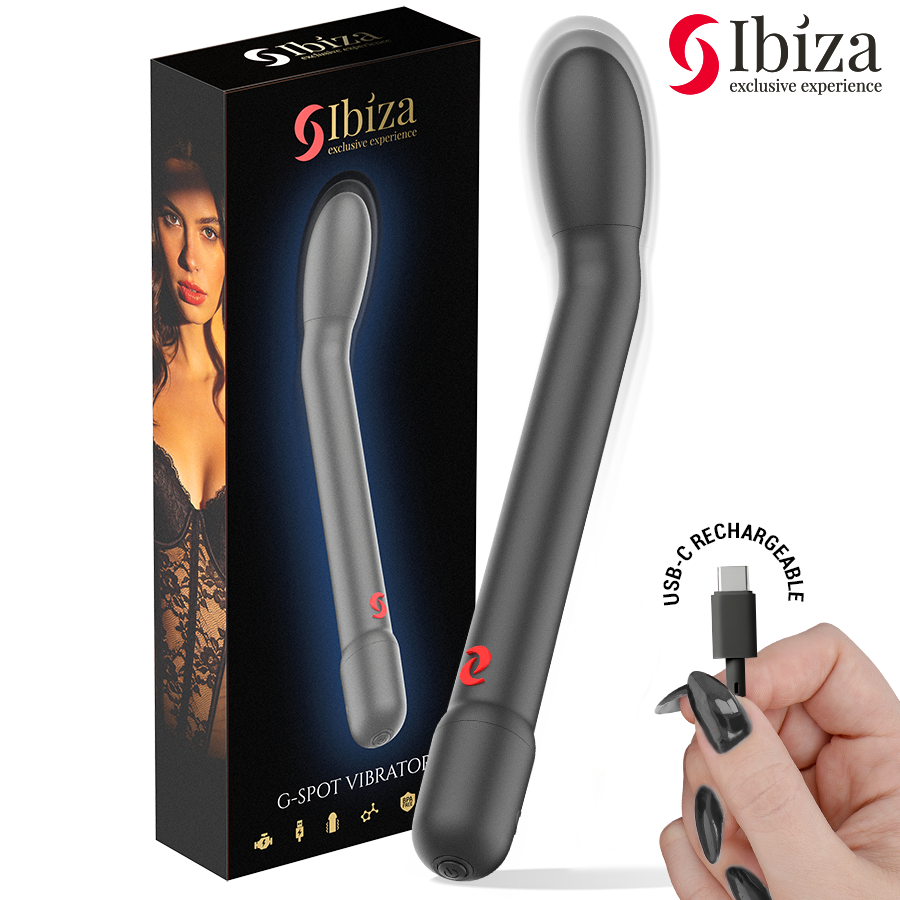 VIBRADOR DE PUNTO G CON VIBRACIÓN NEGRO