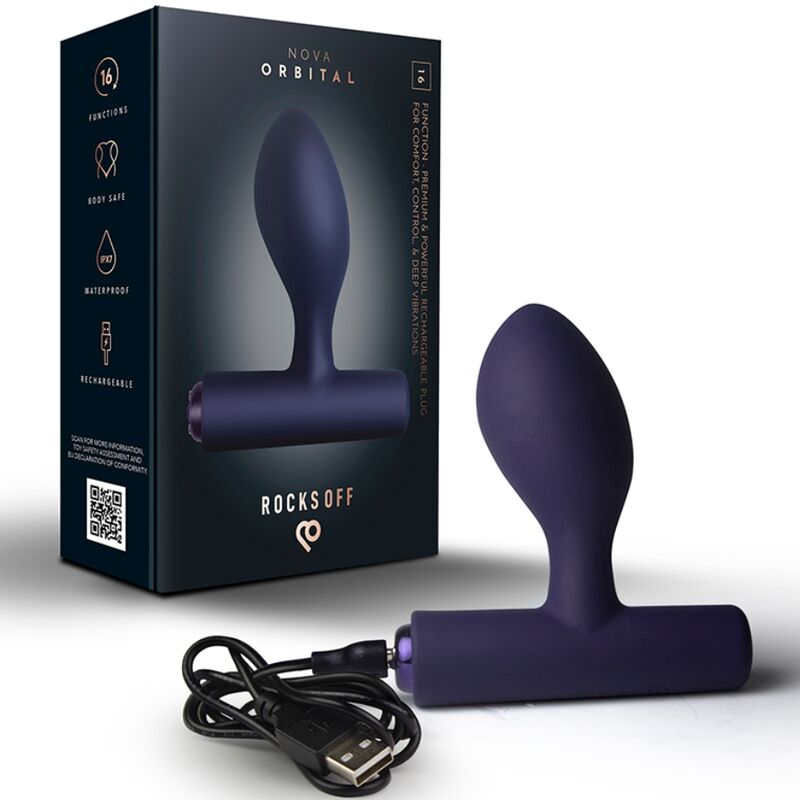 NOVA ORBITAL PREMIUM PLUG ANAL RECARGABLE 16 FUNCIONES