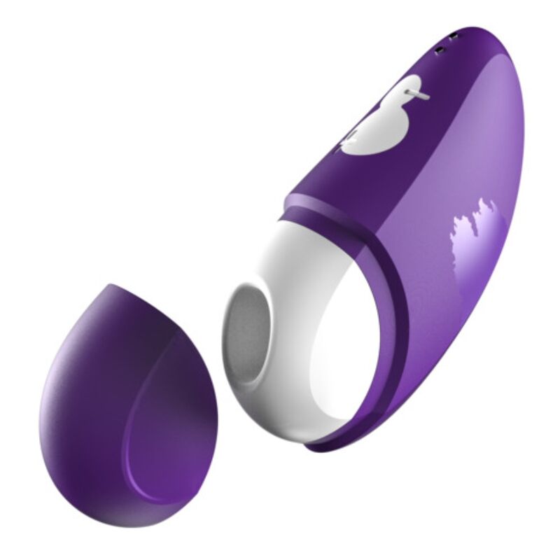 FREE ESTIMULADOR DE CLÍTORIS CON TAPA 10 NIVELES RECARGABLE MORADO