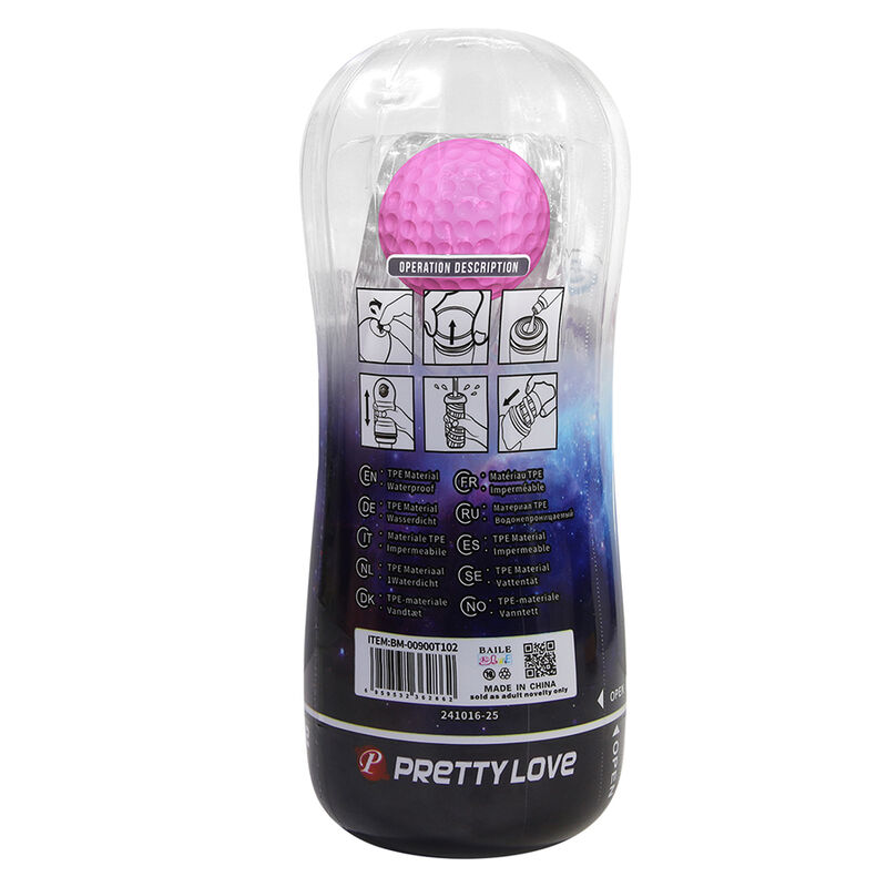 MASTURBADOR CUP 360 TEXTURIZADO TRANSPARENTE - Imagen 4