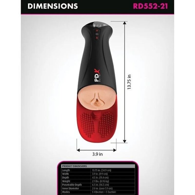MASTURBADOR AUTOMÁTICO FUCK-O-MATIC PRO XL 42 CM - Imagen 5