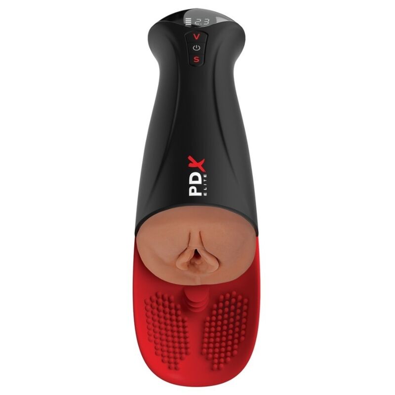 MASTURBADOR AUTOMÁTICO FAP-O-MATIC PRO XL VIBRADOR MARRÓN 34.9 CM