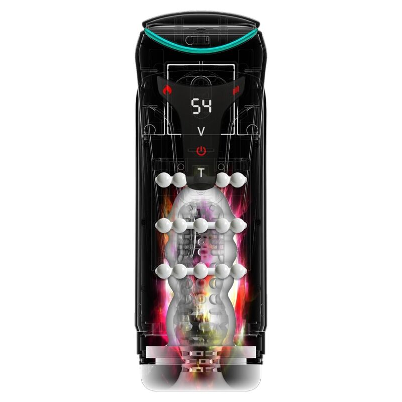 MASTURBADOR AUTOMÁTICO MOTO-BATOR PRO THRUSTING STROKER VIBRADOR Y CALOR 26.5 CM - Imagen 5