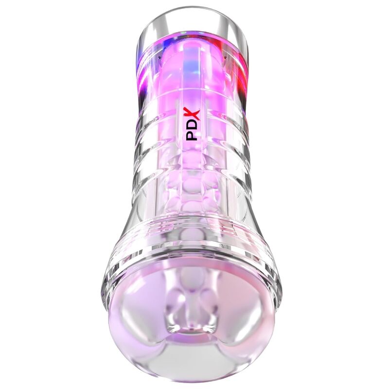 MASTURBADOR TRANSPARENTE VIEWTUBE XXL LED STROKER 27.3 CM