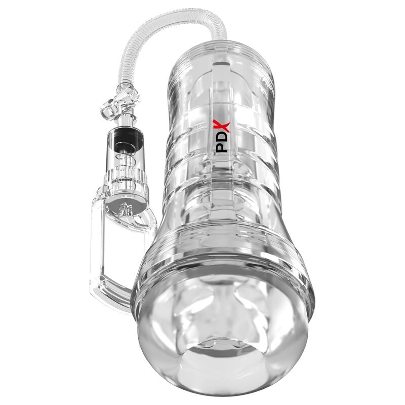MASTURBADOR TRANSPARENTE VIEWTUBE VAC XXL CON BOMBA DE SUCCIÓN 27.3 CM