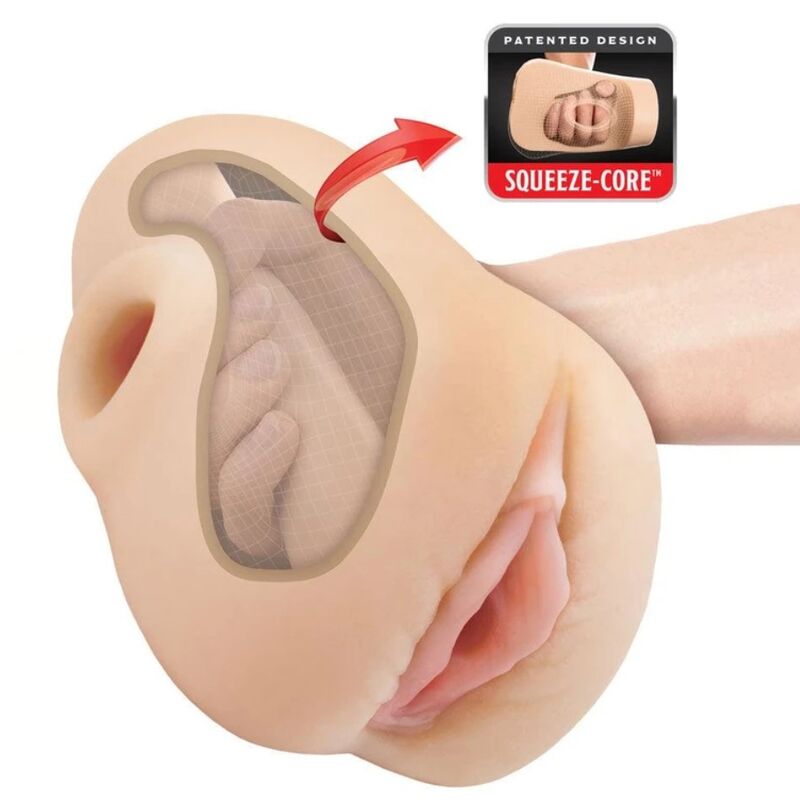 MASTURBADOR VAGINA REALÍSTICA PUSSY POUNDER SQUEEZE STROKER 18 CM