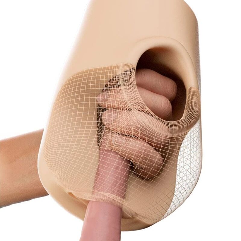 MASTURBADOR VAGINA REALÍSTICA PUSSY POUNDER SQUEEZE STROKER 18 CM - Imagen 4