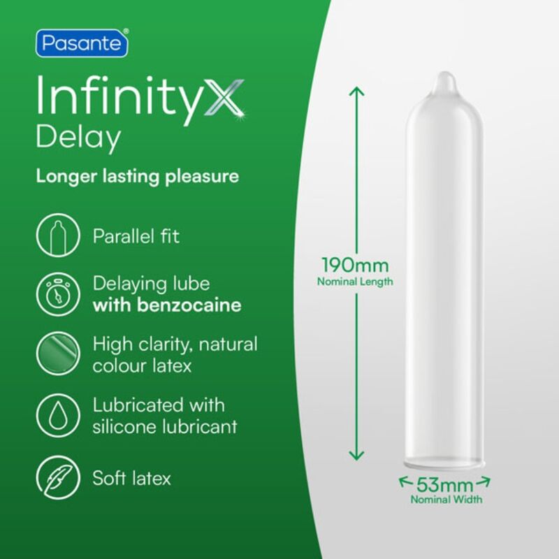DELAY INFINITY PRESERVATIVOS RETARDANTES 12 UNIDADES - Imagen 3