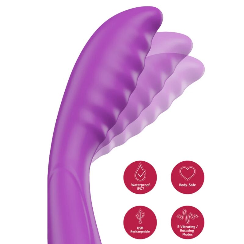 VIBRADOR TAPPING PUNTO G MORADO