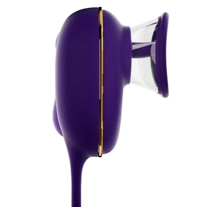 SUCCIONADOR DE CLÍTORIS CON EFECTO LICKING Y ESTIMULADOR ANAL MORADO - Imagen 3