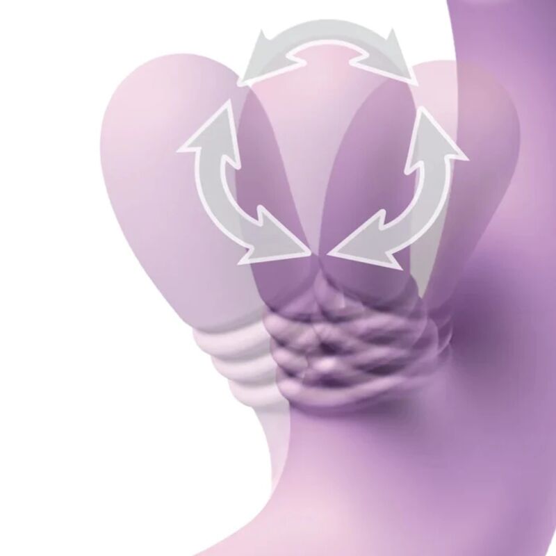 INTIMOTION FLUTTER PRO PURPLE VIBRADOR RABBIT PARA PUNTO G Y CLÍTORIS - Imagen 3