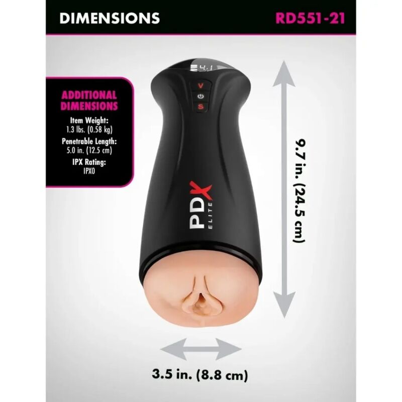 MASTURBADOR CON SUCCIÓN INTERMITENTE Y VIBRACIÓN FAP-GASM - Imagen 5