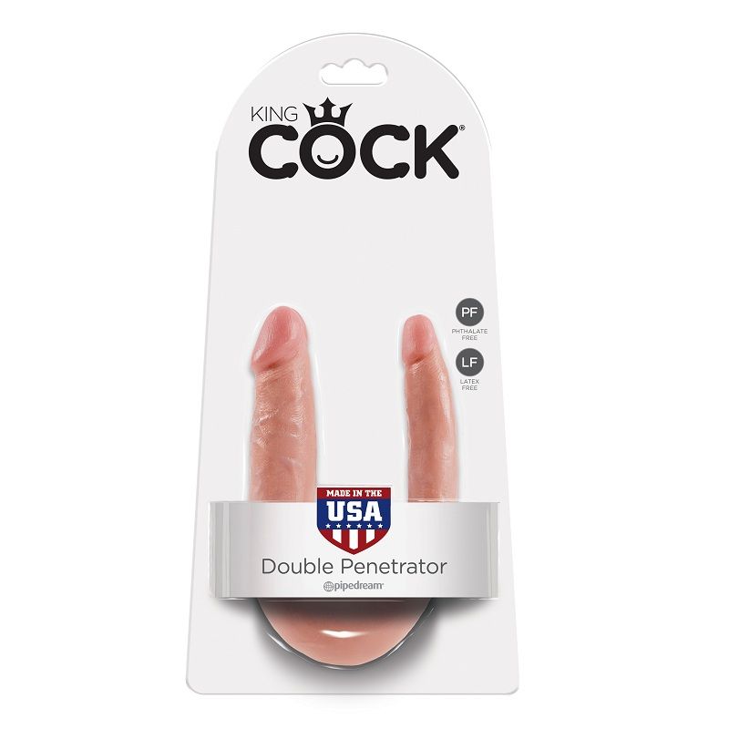 DILDO DOBLE PENETRACIÓN 12.7 CM NATURAL