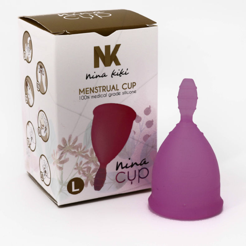 NINA KIKÍ - COPA MENSTRUAL TALLA L LILA 6 + 1 GRATIS