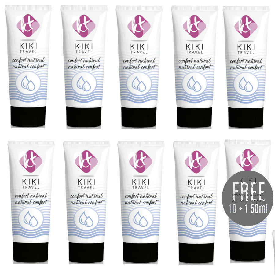KIKÍ TRAVEL - GEL DESLIZANTE NATURAL CONFORT 50ML 10 + 1 GRATIS